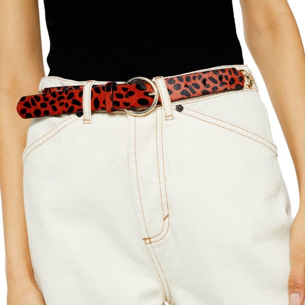 Top Shop animal print belt